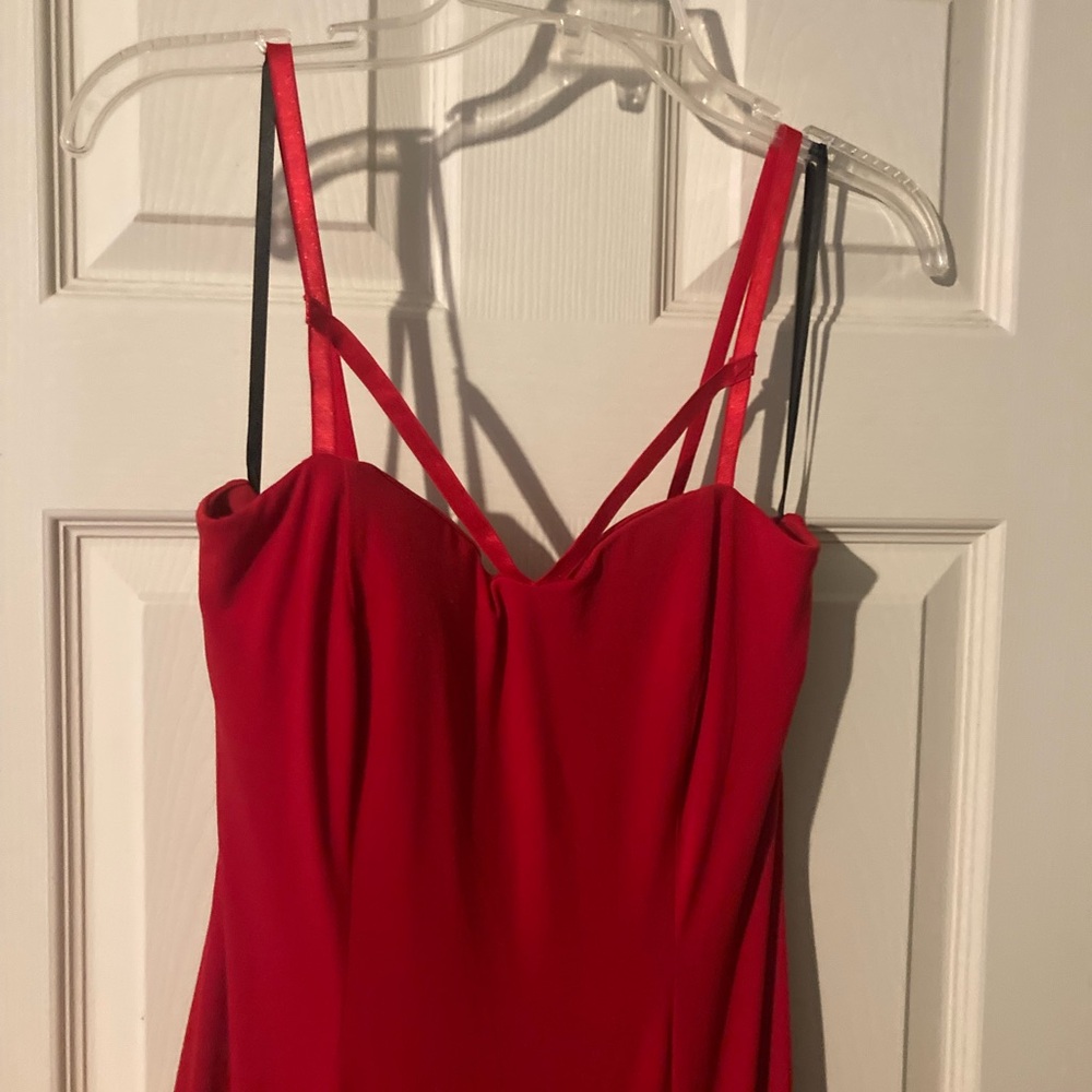 City Triangles strappy red dress size 9 floor length Formal Prom Dance Party - Picture 4 of 8